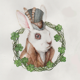 Белый кролик.