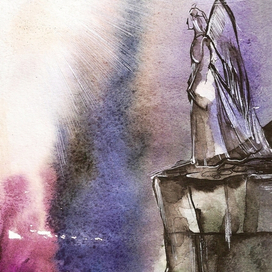 К свету. Иллюстрация к стихотворению С.Мирзаева