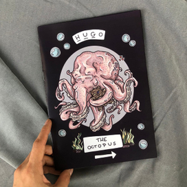 Набор комикс + стикерпак (про осьминога Хьюго)