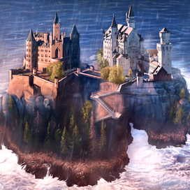 Замок на скале