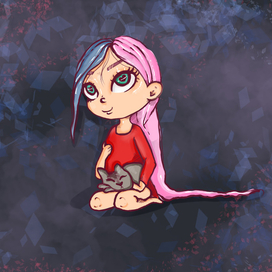 Детская иллюстрация "Пупи в стране чудес"