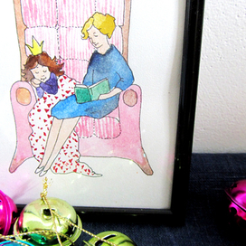 Вечернее чтение маленькой принцессы