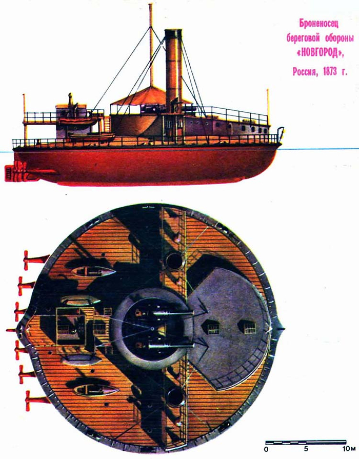броненосец   береговой обороны,"Новгород". 