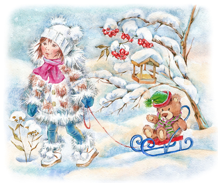 Снежная девочка.