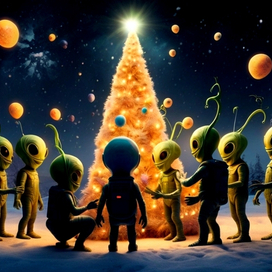 Иллюстрация"Инопланетяне на Земле"