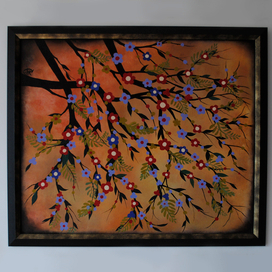 Ветки с цветами.