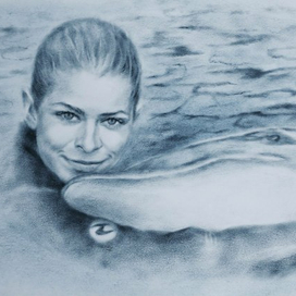 Девушка и дельфин