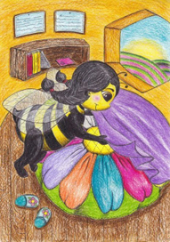 Иллюстрация к сказке "Як хмаринка хотіла стати особистісттю"