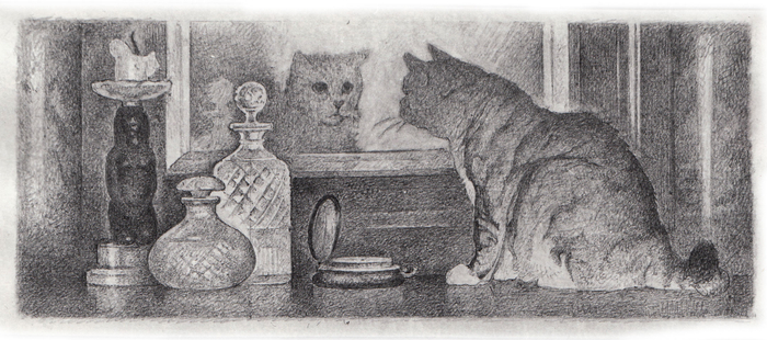 Иллюстрация к роману Э.Т.А. Гофмана "Житейские воззрения кота Мурра"