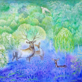 Голубой ковёр весны