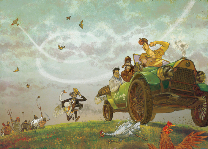 Ильф и Петров: "Золотой теленок" распашной титул