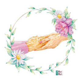 Родная моя. Иллюстрация для подарочных коробок с конфетами.