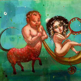 "FLIRT" - from the series "metamorphosis" oil and canvas 50x70cm 2010