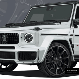 Постер Brabus 700 Widestar (Mercedes-AMG G 63 Brabus and Fostla edition)