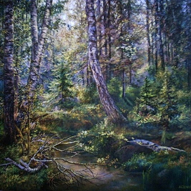 лесной ручей