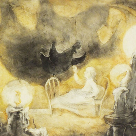 иллюстрация к" Черной курице"