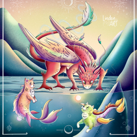 Дракон и котики