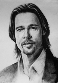 Brad Pitt - Брэд Питт - сухая кисть