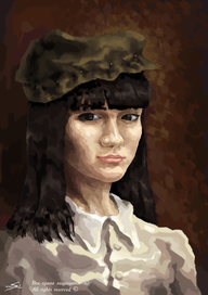 Первый цифровой портрет(стилизация)