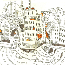 Набросок города