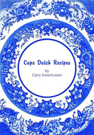 Рецепты южно-африканской кухни. Вариант обложки в виде традиционной бело-синей тарелки.