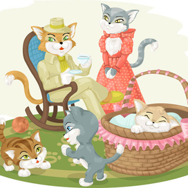 Семья котов