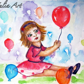 Девочка с воздушным шариком