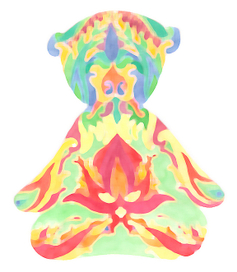 медитирующий мишка