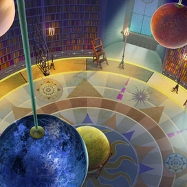 Библиотека,вид сверху.