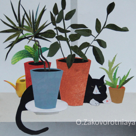 Маша в цветах