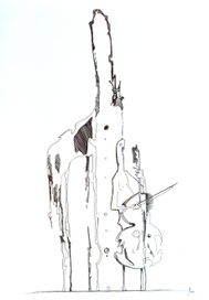 Жираф и виолончелист