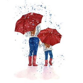 Мама с дочкой