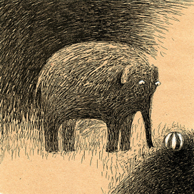 Грустный слон