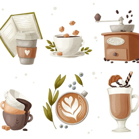 Кофейные стикеры