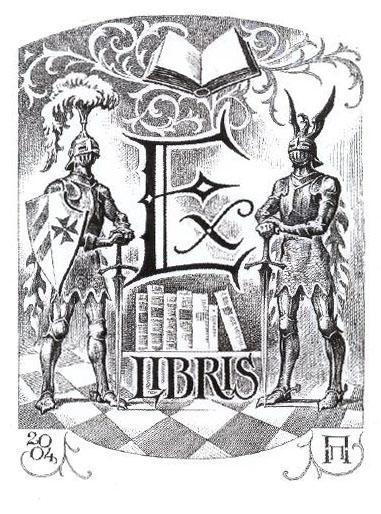 проект экслибриса на тему РЫЦАРСКИЙ ЗАМОК