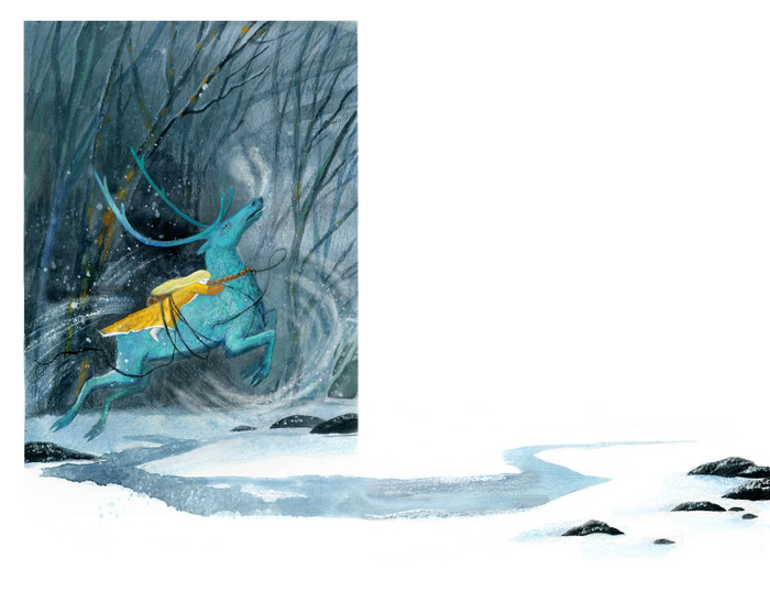 Иллюстрация к сказке Х. К. Андерсена "Снежная королева"