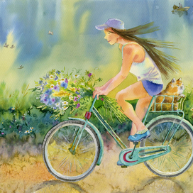 Я буду долго гнать велосипед...