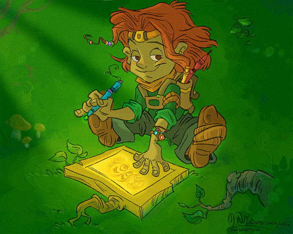 Юный лесной художник