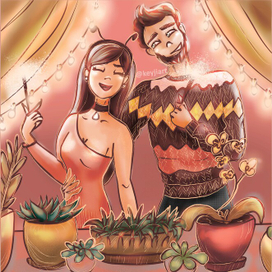 Пара на новый год