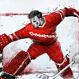 Иллюстрации для календаря хоккейного клуба "Спартак"