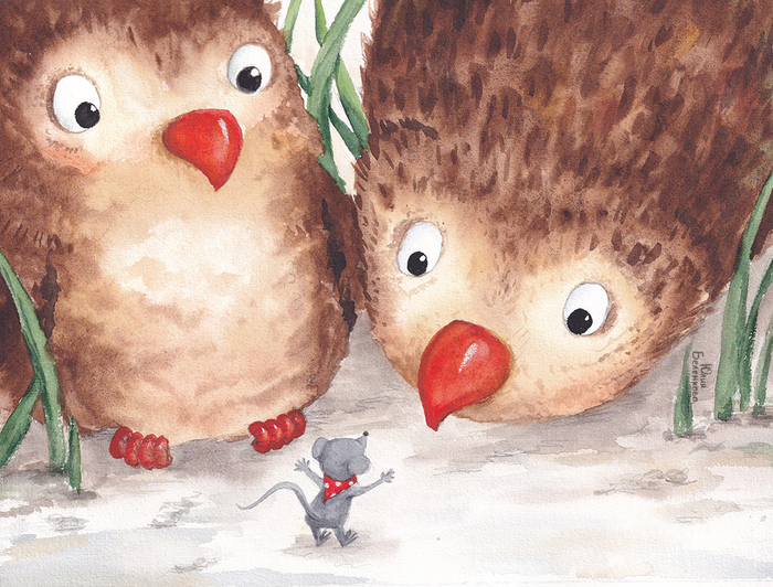 Встреча мышонка с совятами