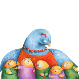 Курица с цыплятами