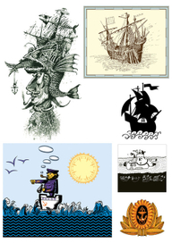 Векторные рисунки на морскую тему