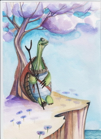 "Мастер Угвей", иллюстрация к сказке "Кунг-фу-панда"