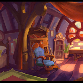 Комната внутри мельницы