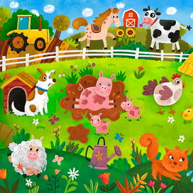 Продаётся иллюстрация 50x70 см, исходник со слоями. 