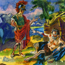 Александр и Диоген. Копия