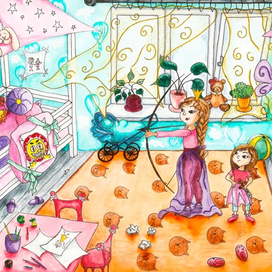 Маленькие принцессы играют