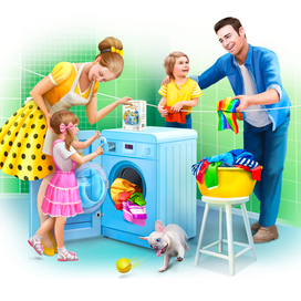 Пинап иллюстрация для упаковки 