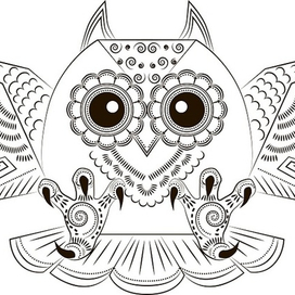 Забавная злая сова